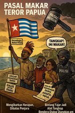 Karikatur Pasal Makar Teror Papua (1)